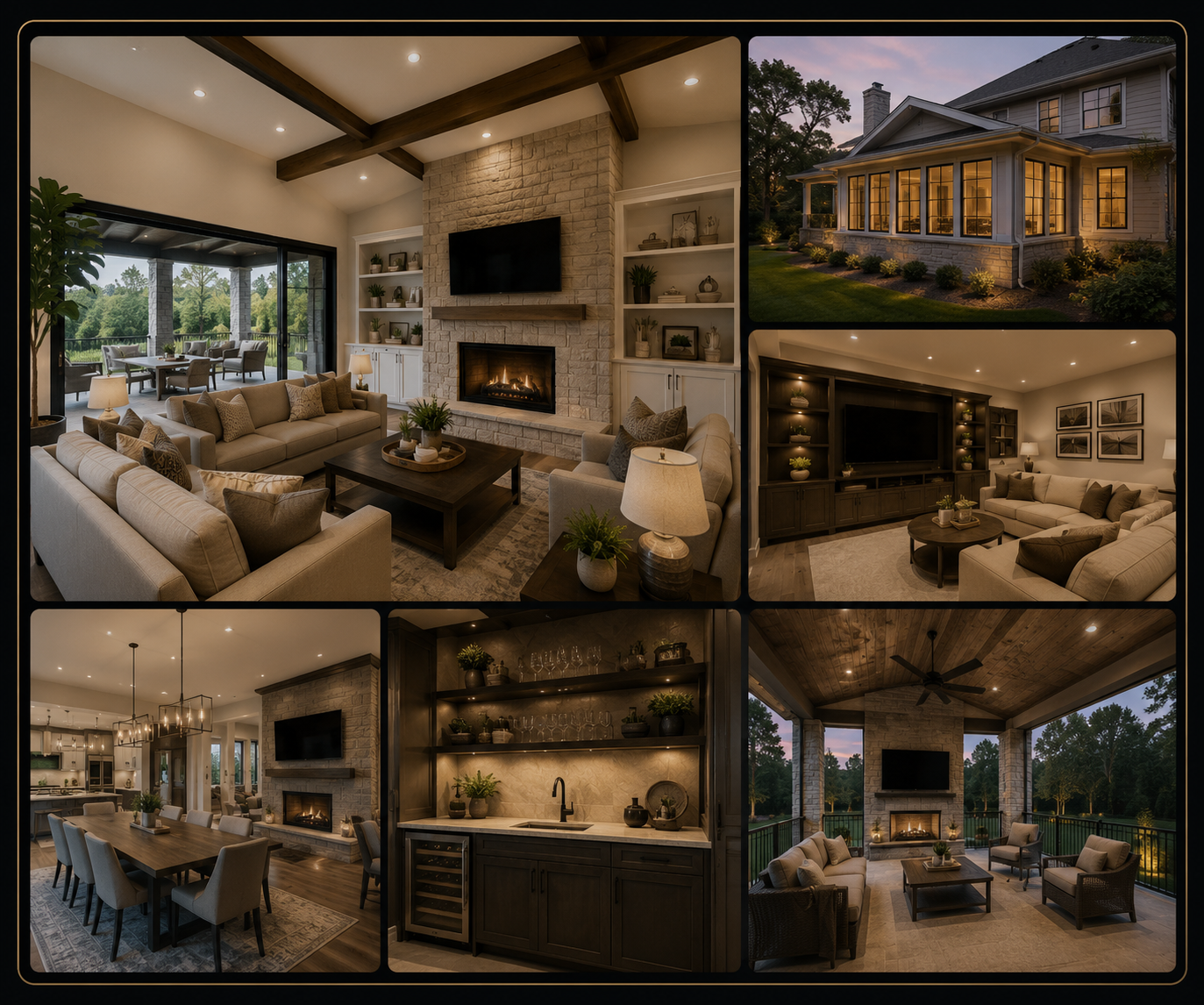 Luxury family room addition