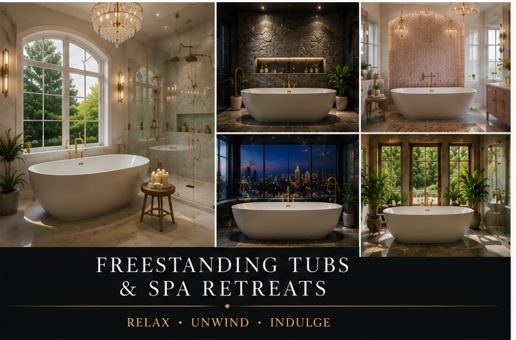 Freestanding tubs and spa retreats
