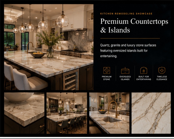 Premium countertops and islands