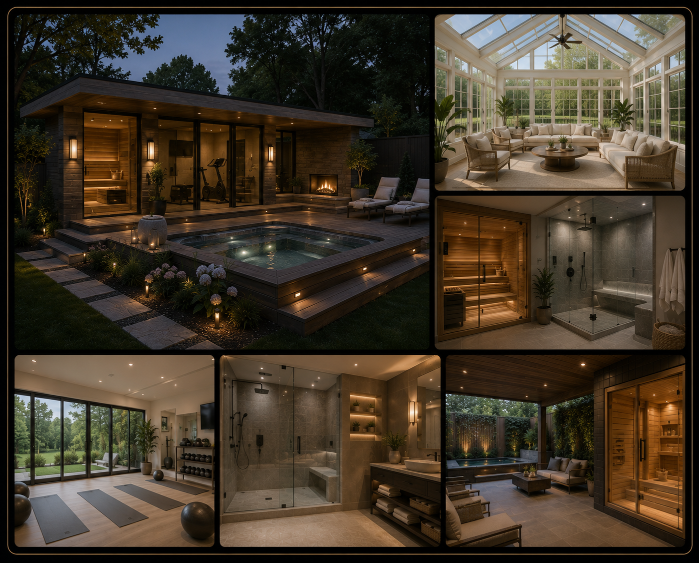 Sunroom and wellness space addition